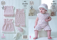 Load image into Gallery viewer, King Cole Double Knitting Pattern - Frilled Baby Set (4901)