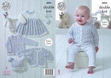 Load image into Gallery viewer, King Cole Double Knitting Pattern - Lacy Baby Set (4896)