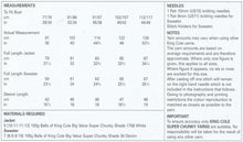 Load image into Gallery viewer, King Cole Super Chunky Knitting Pattern - Ladies Jacket &amp; Sweater (4363)