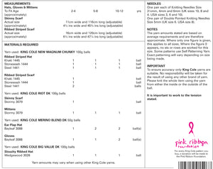 King Cole DK & Chunky Knitting Pattern - Boys Accessories (5202)