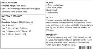 King Cole Crochet Pattern - Meet The Aliens (UFO1)