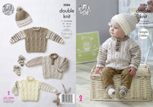 Load image into Gallery viewer, King Cole Double Knitting Pattern - Simple Cables Baby Set (5086)