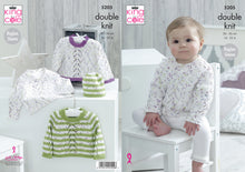Load image into Gallery viewer, King Cole Double Knitting Pattern - Baby Sweater &amp; Hat (5205)