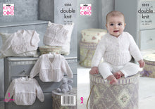 Load image into Gallery viewer, King Cole Double Knitting Pattern - Baby Sweater Cardigans &amp; Waistcoat (5233)