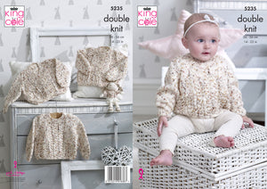 King Cole Double Knitting Pattern - Cardigans & Sweater (5235)