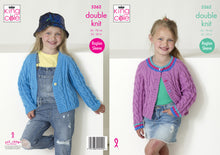 Load image into Gallery viewer, King Cole Double Knitting Pattern - Girls Cardigans (5262)
