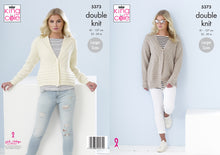 Load image into Gallery viewer, King Cole Double Knitting Pattern - Ladies Cardigans (5373)