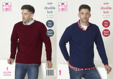 Load image into Gallery viewer, King Cole Double Knitting Pattern - Mens Sweaters (5259)