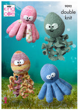 Load image into Gallery viewer, King Cole Double Knitting Pattern - Octopus &amp; Squid Toys (9092)