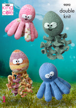Load image into Gallery viewer, King Cole Double Knitting Pattern - Octopus &amp; Squid Toys (9092)