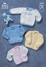 Load image into Gallery viewer, King Cole Double Knitting DK Pattern - 2909 Baby Sweaters &amp; Cardigans