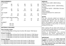 Load image into Gallery viewer, King Cole Double Knitting Pattern - Baby Hooded Jacket Cardigan &amp; Blanket (4967)