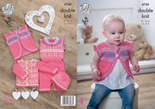 Load image into Gallery viewer, King Cole Double Knitting Pattern - Baby Fairisle Set (4730)
