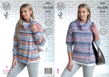 Load image into Gallery viewer, King Cole Double Knitting Pattern - Ladies Cardigans (4856)
