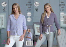 Load image into Gallery viewer, King Cole Double Knitting Pattern - Ladies Raglan Sleeve Cardigans (4868)