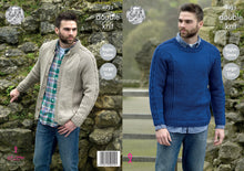 Load image into Gallery viewer, King Cole Double Knitting Pattern - Mens Cardigan &amp; Sweater (4925)