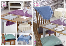 Load image into Gallery viewer, King Cole 4ply Crochet Pattern - Table Linen (5071)