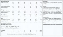 Load image into Gallery viewer, King Cole Opium Knitting Pattern - Girls Frilly Cardigan &amp; Top (4473)