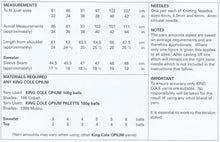 Load image into Gallery viewer, King Cole Opium Knitting Pattern - Ladies Sweater &amp; Top (4467)