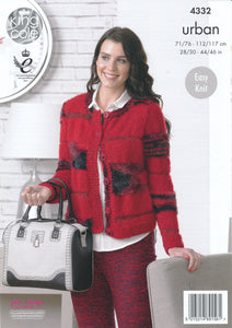 King Cole Urban Knitting Pattern Ladies Cardigans (4332)