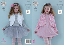Load image into Gallery viewer, King Cole Yummy Knitting Pattern - Girls Boleros (4539)