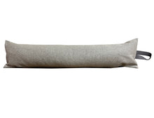 Load image into Gallery viewer, Light Grey Draught Excluder with Leatherette Handle