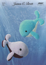 Load image into Gallery viewer, James Brett Chunky Knitting Pattern - Whale (JB807)