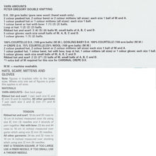 Load image into Gallery viewer, Peter Gregory Double Knitting DK Pattern - 767 Baby Hats Scarf Mittens &amp; Gloves