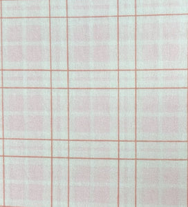 Pink Window Pane Flannelette Check Single Duvet Set