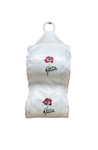 Load image into Gallery viewer, Poppy Embroidered Fabric Hanging Toilet Roll Holder