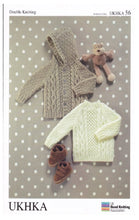 Load image into Gallery viewer, Double Knitting Pattern - UKHKA 56 Childrens Sweater &amp; Jacket