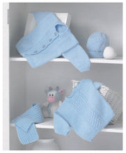 Load image into Gallery viewer, SECONDS UKHKA 93 Double Knitting Pattern Leaflet for Cable Knit Clothes Set