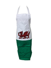 Load image into Gallery viewer, Adult Welsh Flag Red Dragon Apron