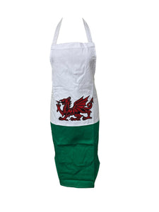 Adult Welsh Flag Red Dragon Apron